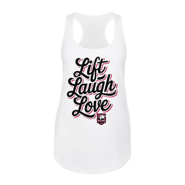 LIFT LAUGH LOVE - WOMEN'S FITTED TANK TOP - $RY37CJ$ Thumbnail