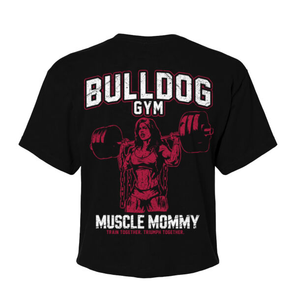 MUSCLE MOMMY - WOMEN'S CROP T-SHIRT - $17S3HT$ Thumbnail