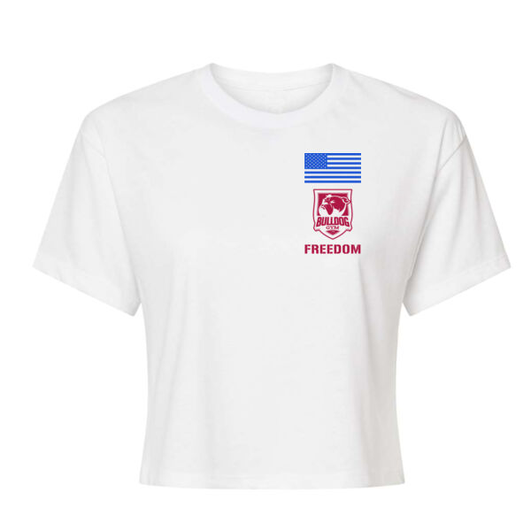 FREEDOM - WOMEN'S CROP T-SHIRT - $3N17SZ$ Thumbnail