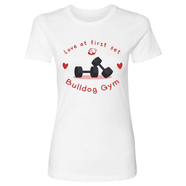 LOVE AT FIRST SET - WOMENS FITTED T-SHIRT - $PZKF38$ Thumbnail