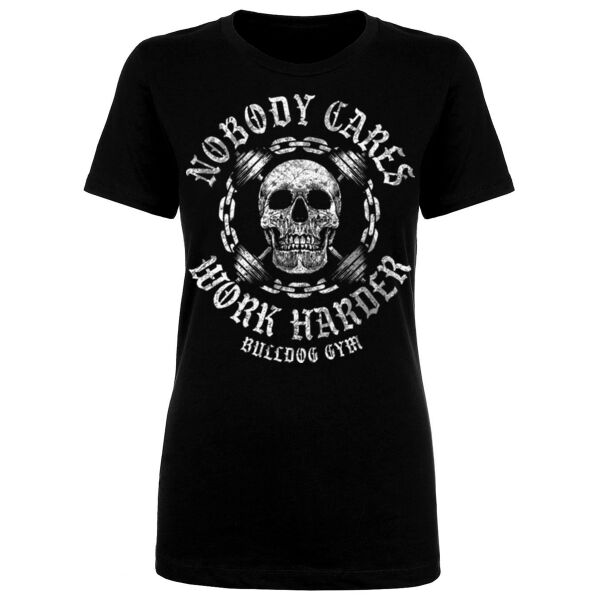 NOBODY CARES WORK HARDER - WOMEN'S FITTED T-SHIRT - $XNEG3V$ Thumbnail