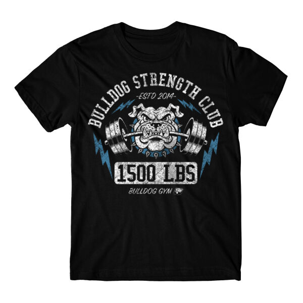 1500 LBS - BULLDOG STRENGTH CLUB - T-SHIRT - $F51VBR$ Thumbnail
